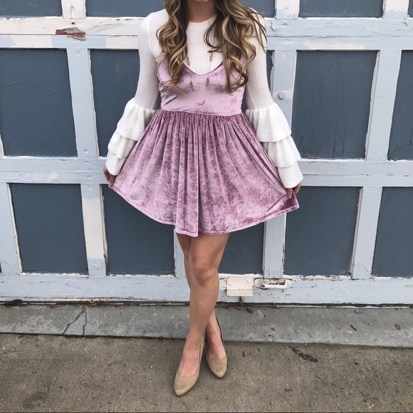 Dresses & Skirts - Velvet Skater Dress